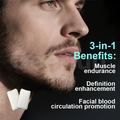Private Label Ultra Hard Chewing Gum for Jawline Shaping Facial Muscle Exercise Masseter Workout Training Fitness Chew Gum